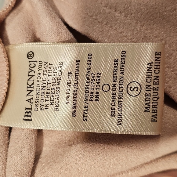 Blank NYC Think Pretty Faux Suede Shacket Sz S in Dusty Rose NWOT MSRP $98 - Picture 12 of 13